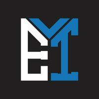 PrintEI letter logo design.EI creative initial EI letter logo design. EI creative initials letter logo concept. vector