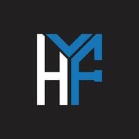 HF letter logo design.HF creative initial HF letter logo design. HF creative initials letter logo concept. vector