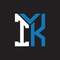 IK letter logo design.IK creative initial IK letter logo design. IK creative initials letter logo concept. vector