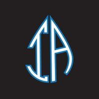 IA letter logo design.IA creative initial IA letter logo design. IA creative initials letter logo concept. vector
