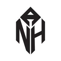ANH letter logo design.ANH creative initial ANH letter logo design. ANH creative initials letter logo concept. vector