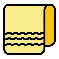 Shaving towel icon vector flat