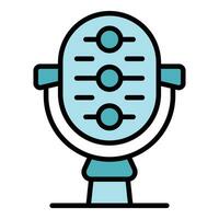 Studio microphone icon vector flat