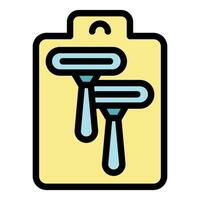 Razor pack icon vector flat