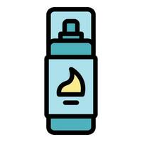 Shaving foam icon vector flat