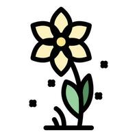 Flower nectar icon vector flat