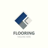 Flooring Logo design, custom Layer Vector elegant business store building