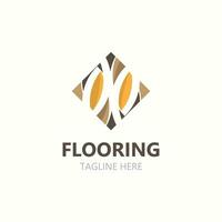 Flooring Logo design, custom Layer Vector elegant business store building