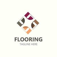 Flooring Logo design, custom Layer Vector elegant business store building