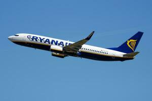 yanair Boeing 737-800 EI-FIE passenger plane departure at Madrid Barajas Airport photo