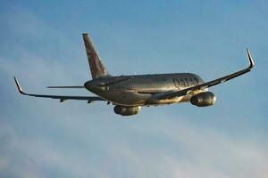 Qatar Airways Airbus A320 A7-AHR passenger plane departure and take off at Budapest Airport photo