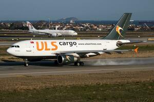 ULS Cargo Airbus A310 TC-VEL cargo plane departure at Istanbul Ataturk Airport photo