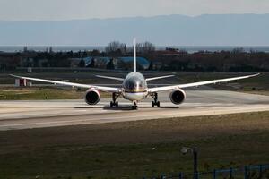 Royal Jordanian Airlines Boeing 787-8 JY-BAB passenger plane departure at Istanbul Ataturk Airport photo