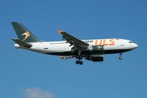 ULS Cargo Airbus A310 TC-VEL passenger plane arrival and landing at Istanbul Ataturk Airport photo