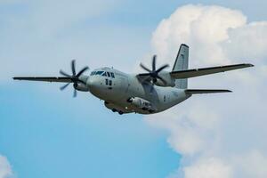 eslovaco aire fuerza Leonardo c-27j espartano 1962 transporte avión monitor a Siaf eslovaco internacional aire fest 2019 foto