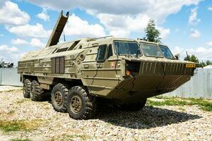 Military support vehicle. Army and Armed forces. photo