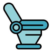 Laser epilation chair icon vector flat