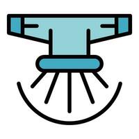 Automatic sprinkler icon vector flat