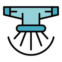 Automatic sprinkler icon vector flat