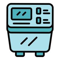 Bread machine device icon vector flat