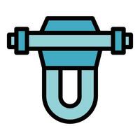 Osmosis desalination icon vector flat