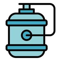 Tank filter icon vector flat