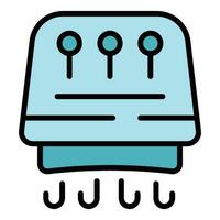 Dryer sensor icon vector flat