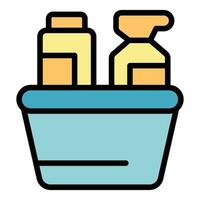 Cleaning cleaner icon vector flat