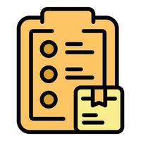 Inventory control icon vector flat