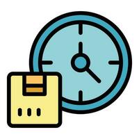 Stock time management icon vector flat