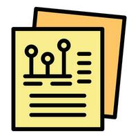 Company papers icon vector flat