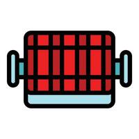 Party grill icon vector flat