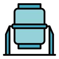 Building mixer icon vector flat