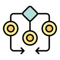 Workflow progess icon vector flat