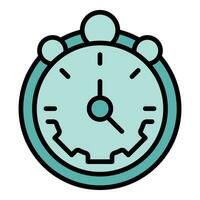 Stopwatch workflow icon vector flat