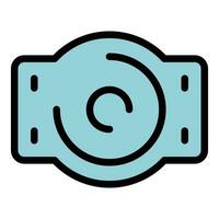 Flame detector icon vector flat