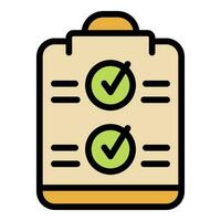 Help clipboard icon vector flat