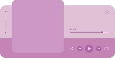 Music Player Interface Element vector