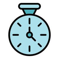 Time of eye patch icon vector flat