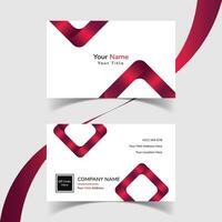 Modern and creative business card template design. Minimal style, clean double sided business card layout. vector