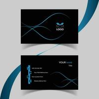 Modern and creative business card template design. Minimal style, clean double sided business card layout. vector