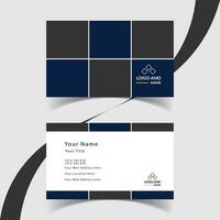 Modern and creative business card template design. Minimal style, clean double sided business card layout. vector