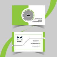 Modern and creative business card template design. Minimal style, clean double sided business card layout. vector