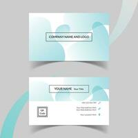 Modern and creative business card template design. Minimal style, clean double sided business card layout. vector