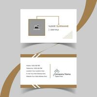 Modern and creative business card template design. Minimal style, clean double sided business card layout. vector