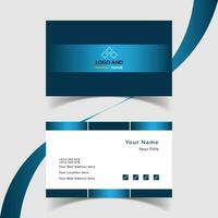 Modern and creative business card template design. Minimal style, clean double sided business card layout. vector