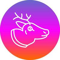 Reindeer Vector Icon Design