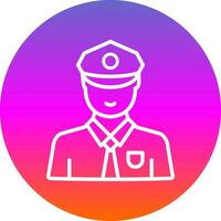 diseño de icono de vector de guardia de seguridad