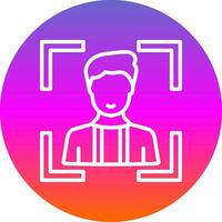 Face Scan Vector Icon Design