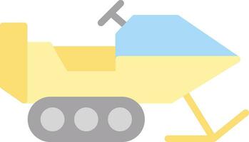 Snowmobile Vector Icon Design